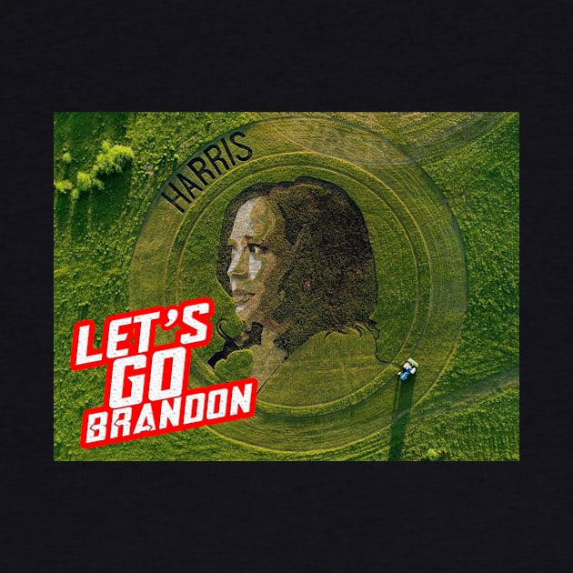 LET'S GO BRANDON - Kamala Crop Circle Back by Political Gaffes